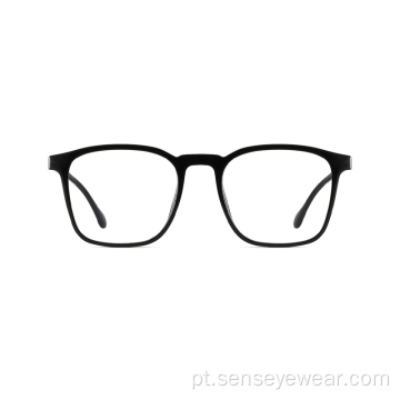 Óculos quadrados quadro de vidros ópticos de acetato ecológico